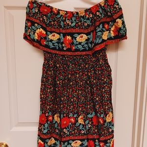 Sundress womens size S short skirt off shoulder